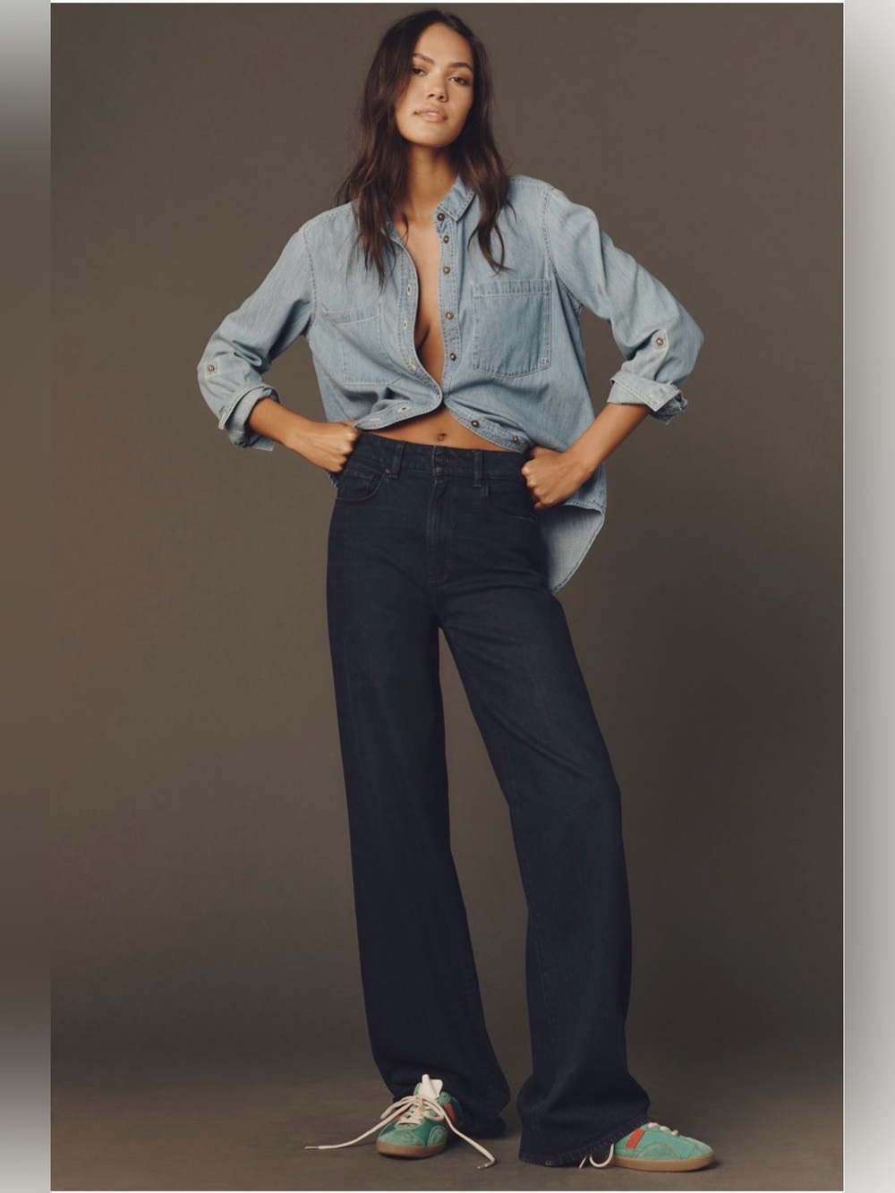 Anthropologie Paige Sasha High-Rise Wide-Leg Jeans